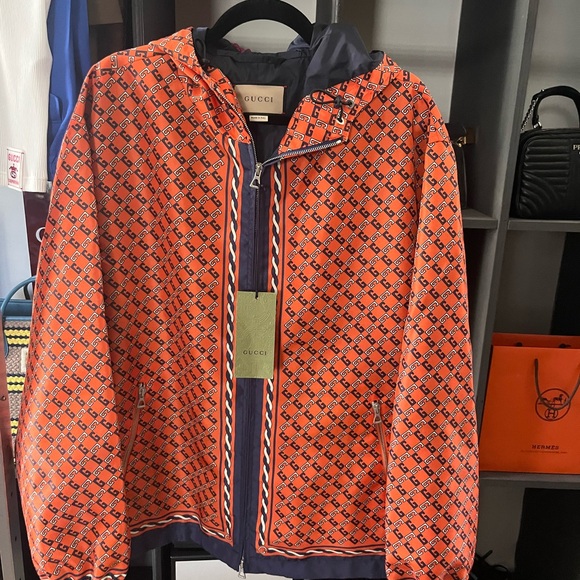 Gucci Orange Patterned Jacket - Picture 14 of 16